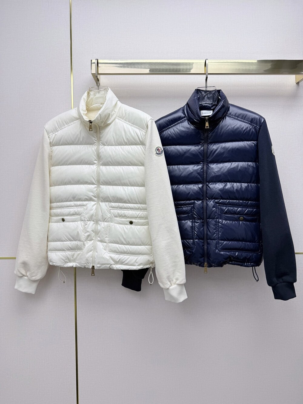Moncler Zip‑Up Cropped Down Jacket - Picture 7 of 8